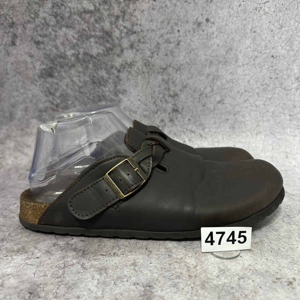 Cliffs by White Mountain Bryson Clogs Women 8.5 Brown Faux Leather Mules